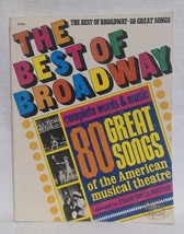 The Best of Broadway: Piano Vocal Guitar Words &amp; Sheet Music (80 Great Songs) - £11.67 GBP