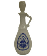 Vintage 1963 Jim Bean Whiskey Decanter Bottle White w/ Blue Ship - $451.99 MXN