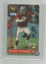 Steve Young (49ers) 1996 Classic Pro Line $2 Preview Phone Card #1406/7500 - £3.91 GBP