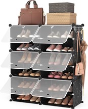 ROJASOP Portable Shoe Rack Organizer 6-Tier Shoe Cabinet 24-Pair Shoe Organizer - £51.14 GBP