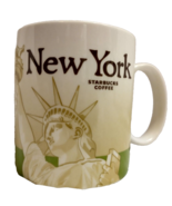 STARBUCKS NEW YORK Collector Series Cup Mug 2011 Green Statue of Liberty... - £10.21 GBP