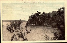 1930&#39;S. CEDAR POINT. DELAVAN LAKE, WIS. BK67 - $4.95