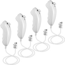 4 Pack Wii Nunchuck Controller, Nunchuk Controllers Replacement Remote J... - £35.17 GBP