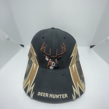 Camouflage Hunting Camo Hat Deer Hunter Buck Doe Black Strapback Basebal... - $17.75