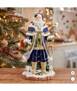 Fitz &amp; Floyd Santa Figurine Blue Multicolor Telluride Grand Hand-Painted... - $4,342.92 MXN