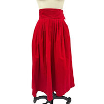 VTG 1950s Corduroy Skirt Cherry Red Pleated 5/XS Midi Full Skirt Wide Wa... - $86.28 VTG 1950s Corduroy Skirt Cherry Red Pleated 5/XS Midi Full Skirt Wide Wa... - $86.28