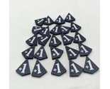 Lot Of (24) Wooden +1 Card Game Board Game Counter Tokens - $21.77