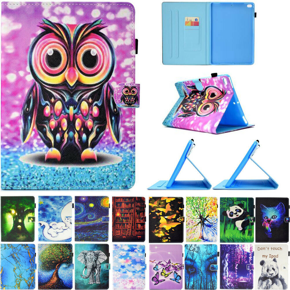 Colorful Pattern Smart Leather Wallet Case Cover For iPad 9.7 2018 Mini34 Air1/2