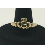 10K Yellow Gold Claddagh Ring (Weighs 3.55 Grams) &quot;New Ring&quot; - £151.27 GBP