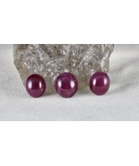TOP NATURAL RUBY OVAL CABOCHON 3 PC 59.77 CARATS GEMSTONE RING PENDANT E... - £1,032.76 GBP
