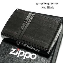 Rose Wood Dark Neo Black Stripe Regular Case Japan Zippo Oil lighter  - £89.92 GBP