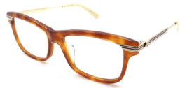 Gucci Eyeglasses Frames GG0524O 003 52-17-140 Havana / Gold Made in Japan - $227.85