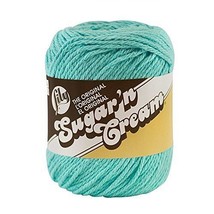Lily Sugar'n Cream Yarn Seabreeze Solids 100% Cotton Premium Quality Cotton - $493.43 MXN