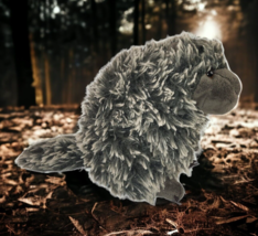 Wild Republic Plush Porcupine Brown Shaggy Stuffed Animal 2017 9&quot; - £7.60 GBP
