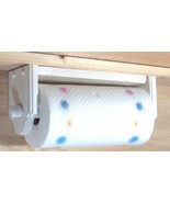 Paper towel hold/ wall or under cabinet wood White - £31.47 GBP