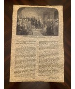George Washington Inaugural Address Parchment replica in tube - $3.50
