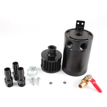 Universal Oil Catch Can Tank 2-Port Baffled Reservoir with Drain Valve B... - $532.83 MXN