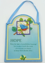Enesco 1999 Signs of the Times Ceramic Wall Plaque &quot;Hope&quot; Inspirational - $12.86