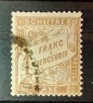 1884 France Stamp 1fr Brown J26 - $89.10