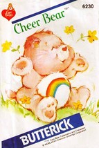 CARE BEARS Vintage 1983 Butterick 17&quot; CHEER BEAR Hard to Find Pattern 6230 - $18.00