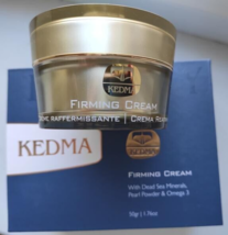 KEDMA FIRMING CREAM-DEAD SEA MINERALS,PEARL POWDER &amp; OMEGA 3-NEW-1.76 fl... - £59.64 GBP