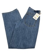 Etica Jeans Womens 27 Stanton Relaxed Wide Leg Eco Denim Button Fly Bagg... - €64,51 EUR