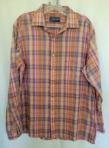 Damon Men&#39;s Plaid Button Down Long Sleeve Shirt Size Large - $23.36