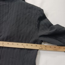 Yank American BAU1184 Youth Gray Orange -Pinstripe Embroidered Blazer Size 7/8 image 6