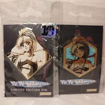 Yu Yu Hakusho Botan Limited Edition &amp; Golden Series Enamel Pins Set Of 2 - £20.87 GBP