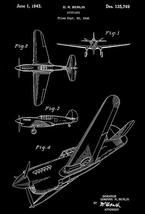 1943 - Airplane - D. R. Berlin - Patent Art Poster - £7.98 GBP