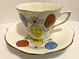 Crownford Rosina Heritage Bone China Stamp Tea Cup and Saucer England - £13.80 GBP
