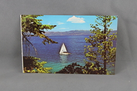 Vintage Postcard - Sailboat on Lake Tahoe - Dexter Press - £11.79 GBP