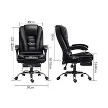 Adjustable Executive Massage Office Chair Reclining High Back Big Tall Leather E - £688.14 GBP
