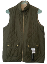 Indigo Soul Reversible Vest Quilted One Side Reverses to Sherpa Side Sma... - $21.00