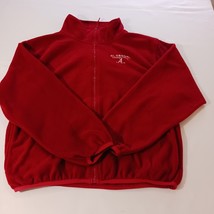 Old Varsity Brand Alabama Crimson Tide Men's Full Zip Red Fleece Sweater Size L image 11
