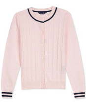 Tommy Hilfiger Little Girls Cotton Cardigan Sweater - Blush, Size 5 - £18.92 GBP