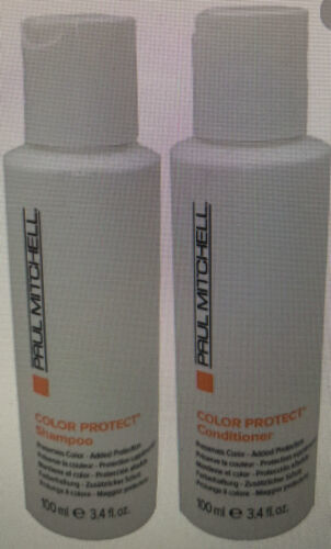 Primary image for Paul Mitchell Color Care Protect Daily Shampoo & Conditioner Travel Sizes 3.4 oz