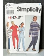 Simplicity Pullover Top Pull On Pants Sewing Pattern #8247 Misses&#39; 12-16... - $12.96 CAD