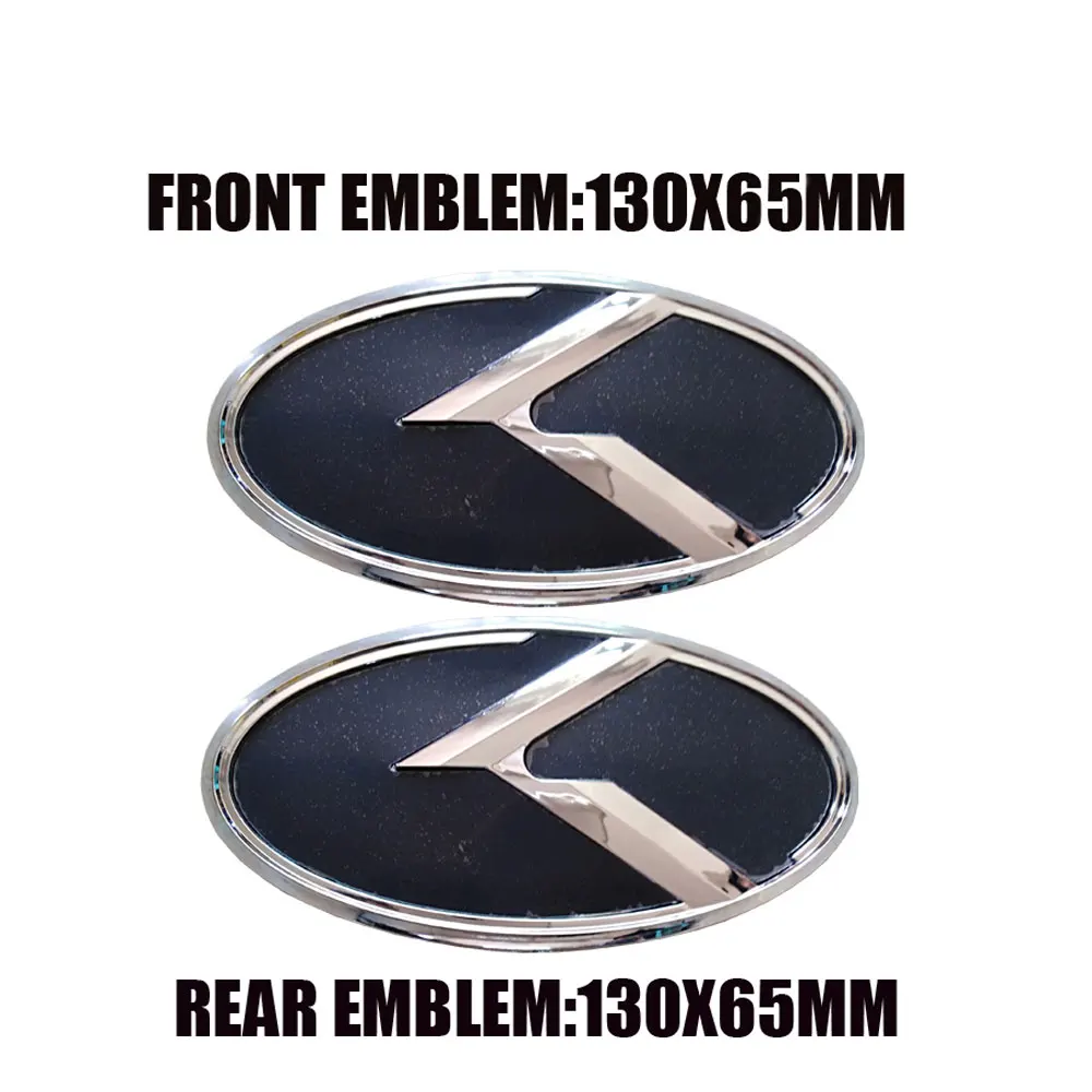 Black carbon fiber car wheel center cap hood trunk emblem 3d sticker boot k logo for thumb200