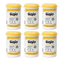 Lot of 6 - GOJO Pumice Hand Cleaner, Lemon Scent, 4.5 lbs each tub, 0915-06 - £77.09 GBP