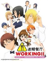 DVD Anime Working!! (Wagnaria) Season 1+2+3 +www.working (1-52 End) English SUB - £26.10 GBP