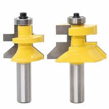 Professional Tongue And Groove V-Notch 1/2&quot; Shank Router Bit Set 45 Degree - $42.99