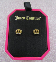 Juicy Couture Post Earrings Crown Stud New in box - £30.06 GBP