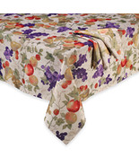 Bountiful Purple  Mosaic  Tablecloth  60-Inch x 84-Inch Oblong - £29.56 GBP