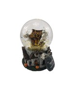 Martha Stewart Haunted House w Ghost and Pumpkin Musical Snow Water Globe - $76.13