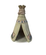 Vintage 1992 HOMCO Southwestern Teepee Figurine Miniature Village Decor ... - $21.60