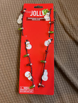 Be Jolly Snowman Flashing Necklace - £9.62 GBP