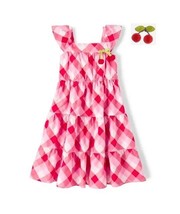 NWT Gymboree Girls Red White Checkered Dress Cherry 18-24 Months 3T 4T NEW - $20.99