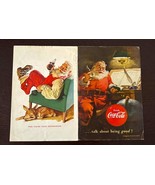 Vintage 1950&#39;s 1960&#39;s Classic Coca Cola &amp; Santa Christmas Magazine Ads USA - $12.86
