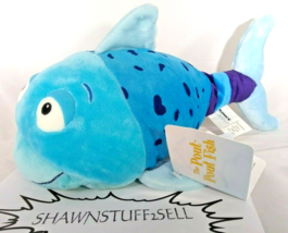 Kohls Cares Plush for Kids Blue Purple Dots Pout Pout Fish Stuffed Animal 12.5in - £12.63 GBP